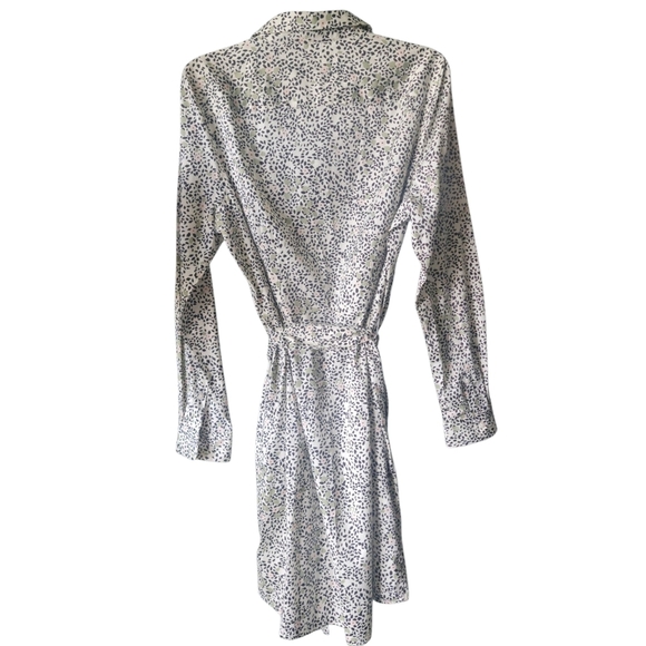 UNTUCKIT For Her/Phoebe Floral Print/ Wms Long Sleeve/Button Shirt Medi Dress/14 - Picture 6 of 10